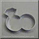 4.5 inch Double Engagement Wedding Rings Metal Cookie Cutter