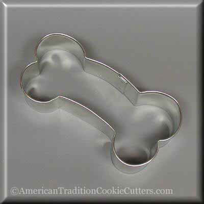 4 inch Curved Dog Bone Metal Cookie Cutter