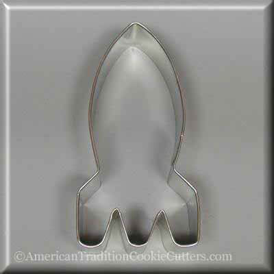 4 inch Rocket Ship Metal Cookie Cutter