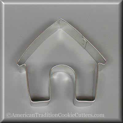 3.5 inch Dog House Metal Cookie Cutter
