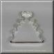 4.25 inch Wedding Cake Metal Cookie Cutter