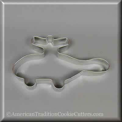 5 inch Helicopter Metal Cookie Cutter