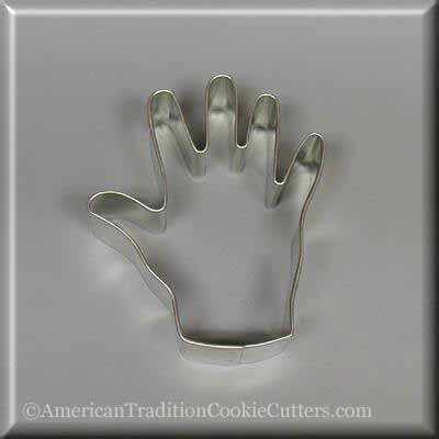 3.25 inch Right Hand Metal Cookie Cutter