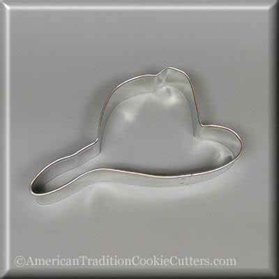4 inch Fireman's Hat Metal Cookie Cutter