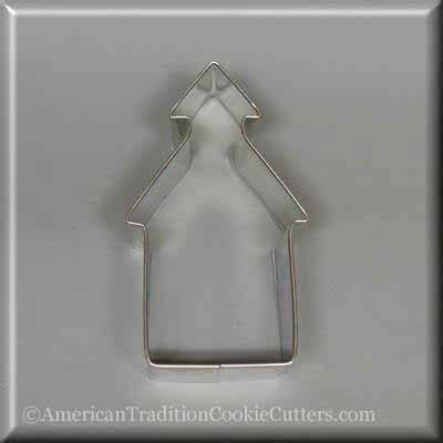 3.5 inch School House Metal Cookie Cutter