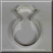 3.75 inch Diamond Engagement Ring Metal Cookie Cutter