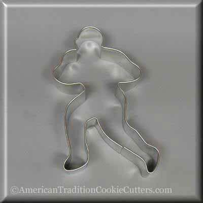 5 inch Football Player Metal Cookie Cutter