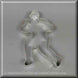 5 inch Football Player Metal Cookie Cutter