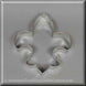 4.5 inch Fleur de Lis Metal Cookie Cutter