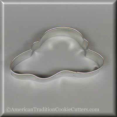 3.75 inch Straw Summer Beach Hat Metal Cookie Cutter