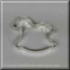 4.25 inch Rocking Horse Metal Cookie Cutter