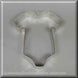 3.5 inch Baby One Piece T Shirt Metal Cookie Cutter