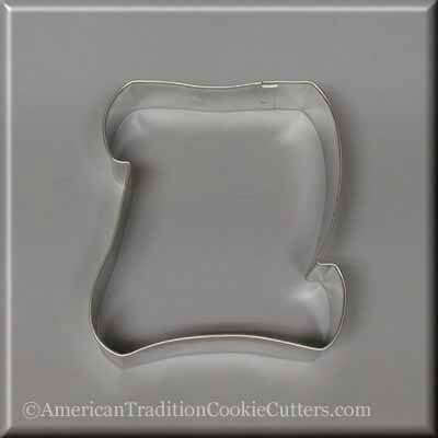 5 inch Santa Nice Naughty Scroll Metal Cookie Cutter