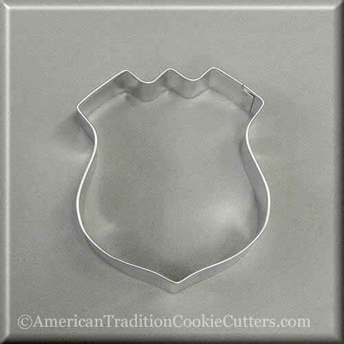 3.5 inch Police Badge or Interstate Sign Metal Cookie Cutter
