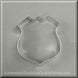 3.5 inch Police Badge or Interstate Sign Metal Cookie Cutter