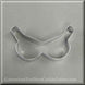 4 inch Bikini Top Bra Metal Cookie Cutter