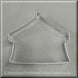 4.5 inch Circus Tent Metal Cookie Cutter
