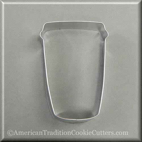 4 inch Paper Coffee Travel Mug Metal Cookie Cutter