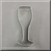 5.25 inch Champagne Glass Metal Cookie Cutter