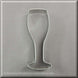 5.25 inch Champagne Glass Metal Cookie Cutter