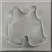 4 inch Baby Overalls Metal Cookie Cutter