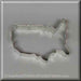 4.5 inch Map of the USA Metal Cookie Cutter