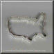 4.5 inch Map of the USA Metal Cookie Cutter