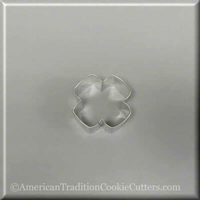 2.25" Four Petal Flower Metal Cookie Cutter