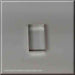 2.5 inch X 1.43 inch Rectangle Biscuit Metal Cookie Cutter