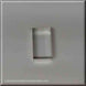 2.5 inch X 1.43 inch Rectangle Biscuit Metal Cookie Cutter