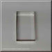 4 inch X 2.375 inch Rectangle Biscuit Metal Cookie Cutter