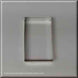 4 inch X 2.375 inch Rectangle Biscuit Metal Cookie Cutter