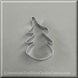 3.25 inch Christmas Tree Metal Cookie Cutter