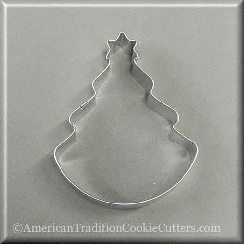 4" Tree with Star Metal Cookie Cutter American Tradition Cookie Cutters