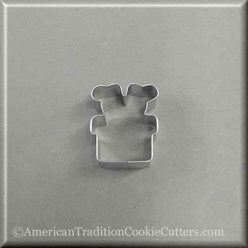2 inch Mini Santa Feet in Chimney Metal Cookie Cutter