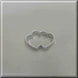 1.75 inch Mini Double Heart Metal Cookie Cutter