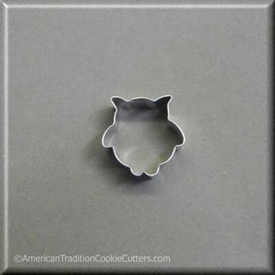 1.75 inch Mini Owl Metal Cookie Cutter