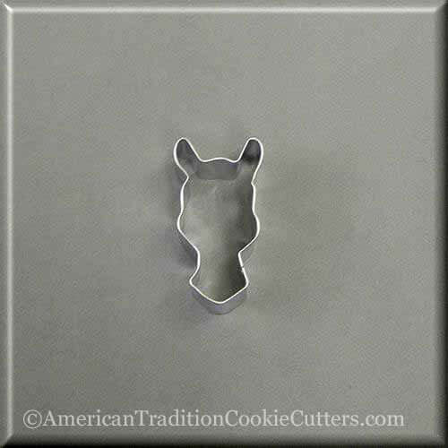 2.25 inch Mini Llama Head Metal Cookie Cutter