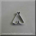 2 inch Mini TeePee Metal Cookie Cutter