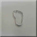 2 inch Mini Right Foot Metal Cookie Cutter