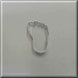 2 inch Mini Right Foot Metal Cookie Cutter