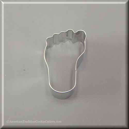 2 inch Mini Left Foot Metal Cookie Cutter