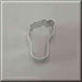 2 inch Mini Left Foot Metal Cookie Cutter