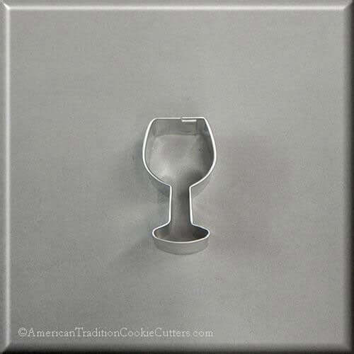 2 inch Mini Wine Glass Metal Cookie Cutter
