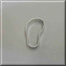 2 inch Mini Left Flip Flop Metal Cookie Cutter
