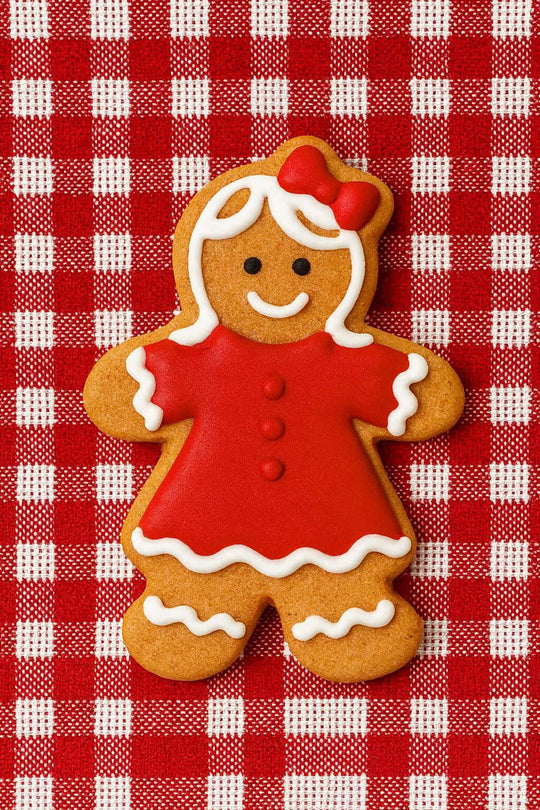 3 inch Gingerbread Girl Metal Cookie Cutter ideal for baking festive cookies with a cheerful gingerbread girl design.