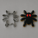Both cookie and cutter from a 2.5 inch Spider Metal Cookie Cutter