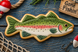 Decorated cookie from a 5 inch Fish Metal Cookie Cutter