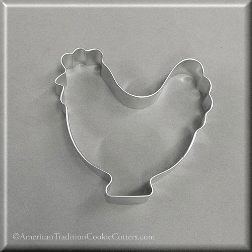 4 inch Chicken Hen Metal Cookie Cutter