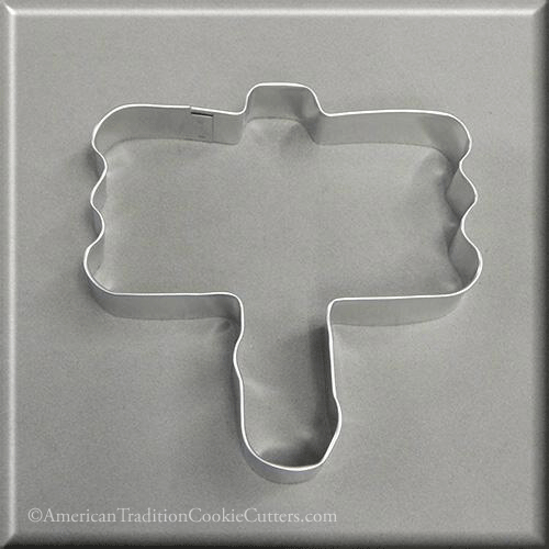 4.25 inch Wooden Sign Metal Cookie Cutter